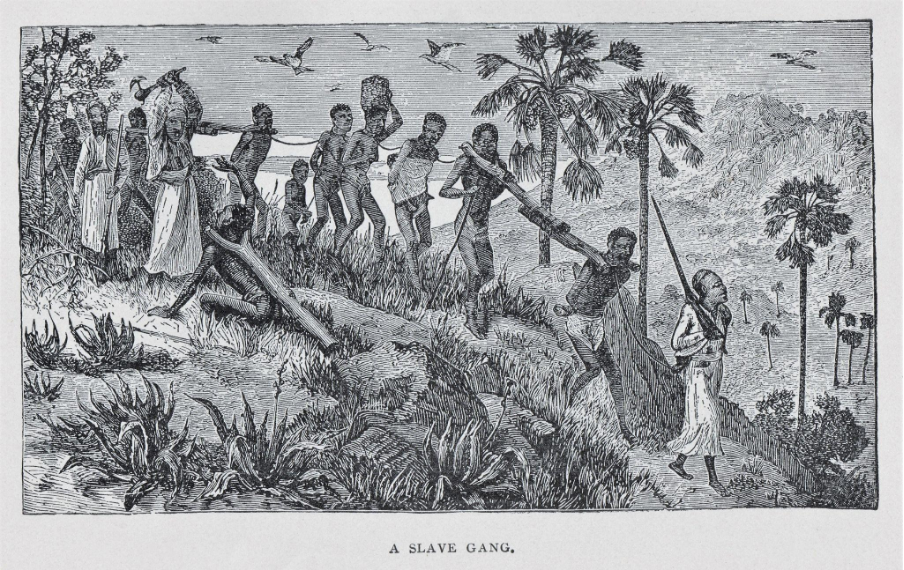 Group of enslaved people working